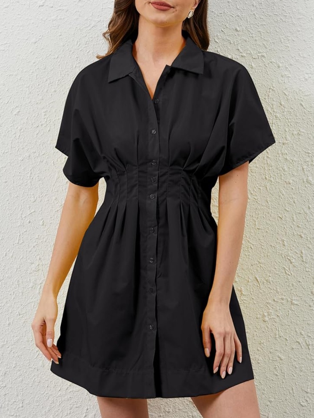 NWT A New Day Black Button Down Dress Size Large